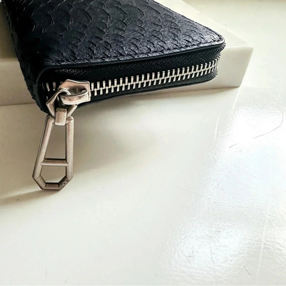 Liebeskind Berlin Lesley Snake Leather Large Zip Around RFID Protection Wallet - Picture 3 of 12